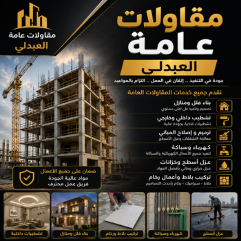 مقاول العبدلي - مقاولات عامة العبدلي – ابوعلي📞90941190 - مقاول ترميمات العبدلي – مقاول بناء العبدلي – ترميمات عامة العبدلي - مقاولات بناء العبدلي – مقاول عام العبدلي